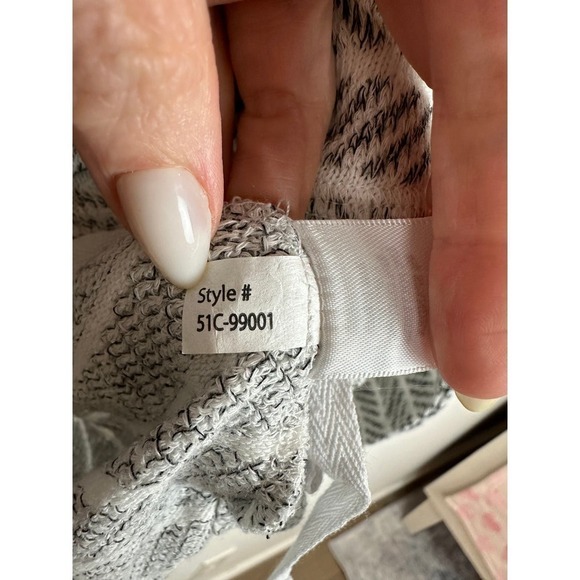 NWT Bobi Los Angeles Striped Sweater w/Tie Waist and Pocket - Picture 6 of 7